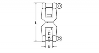 Krętlik szakla-szakla 10mm