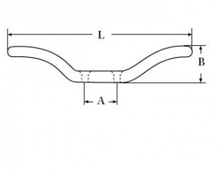 Knaga flagowa kwasoodporna 114mm