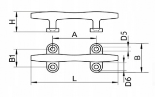 Knaga okrągła kwasoodporna 125mm