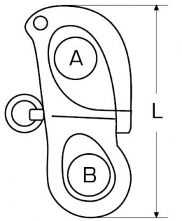 Szakla zatrzaskowa kwasoodoporna 52mm